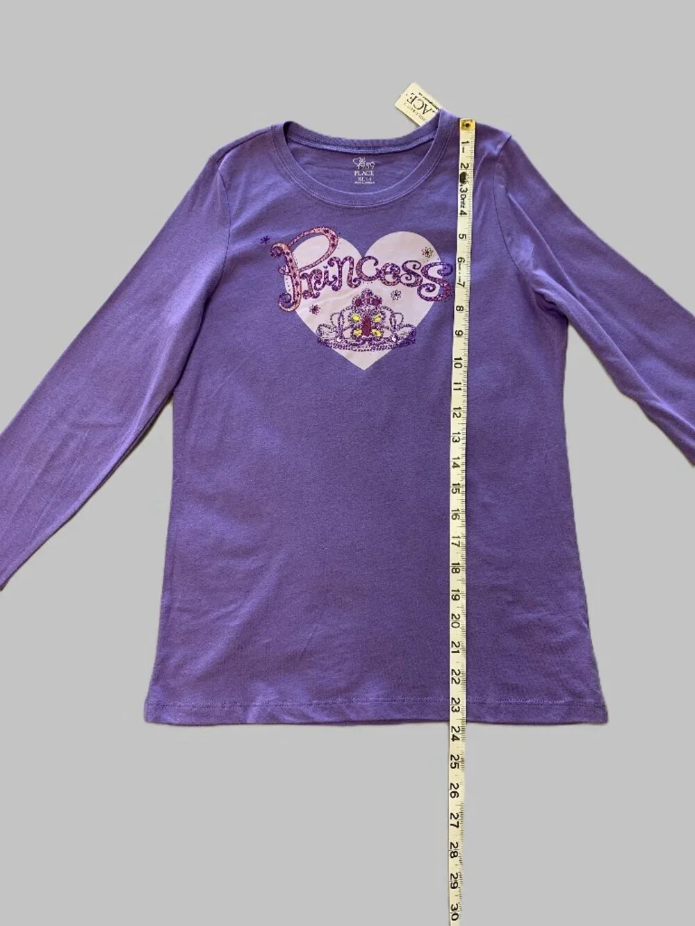 Brand New Girls Children's Place Long Sleeve Purple Shirt & Jeggings Set Size 14